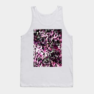 Floral pink leaves abstract Tank Top